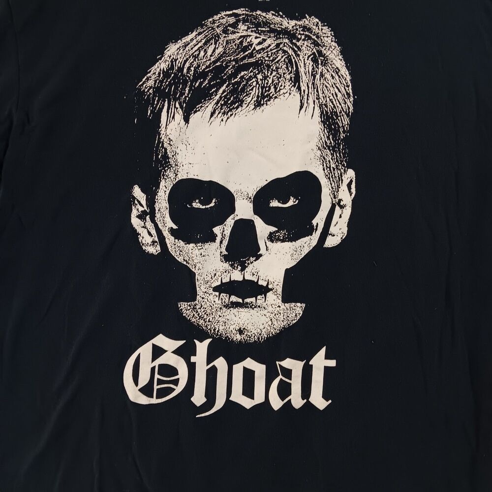 Tom Brady Ghoat Graphic T Shirt Medium Football Skull Gothic Rock Goth Parody